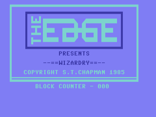 Wizardry title screen for Commodore 64